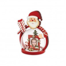 Christmas "Killian" Santa Novelty Dome Present with 35x45mm Frame - Red